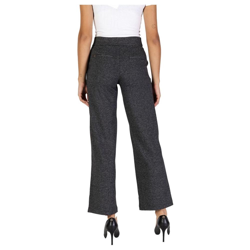 Street One Black Polyester Jeans & Pant Street One Dark Slate Gray