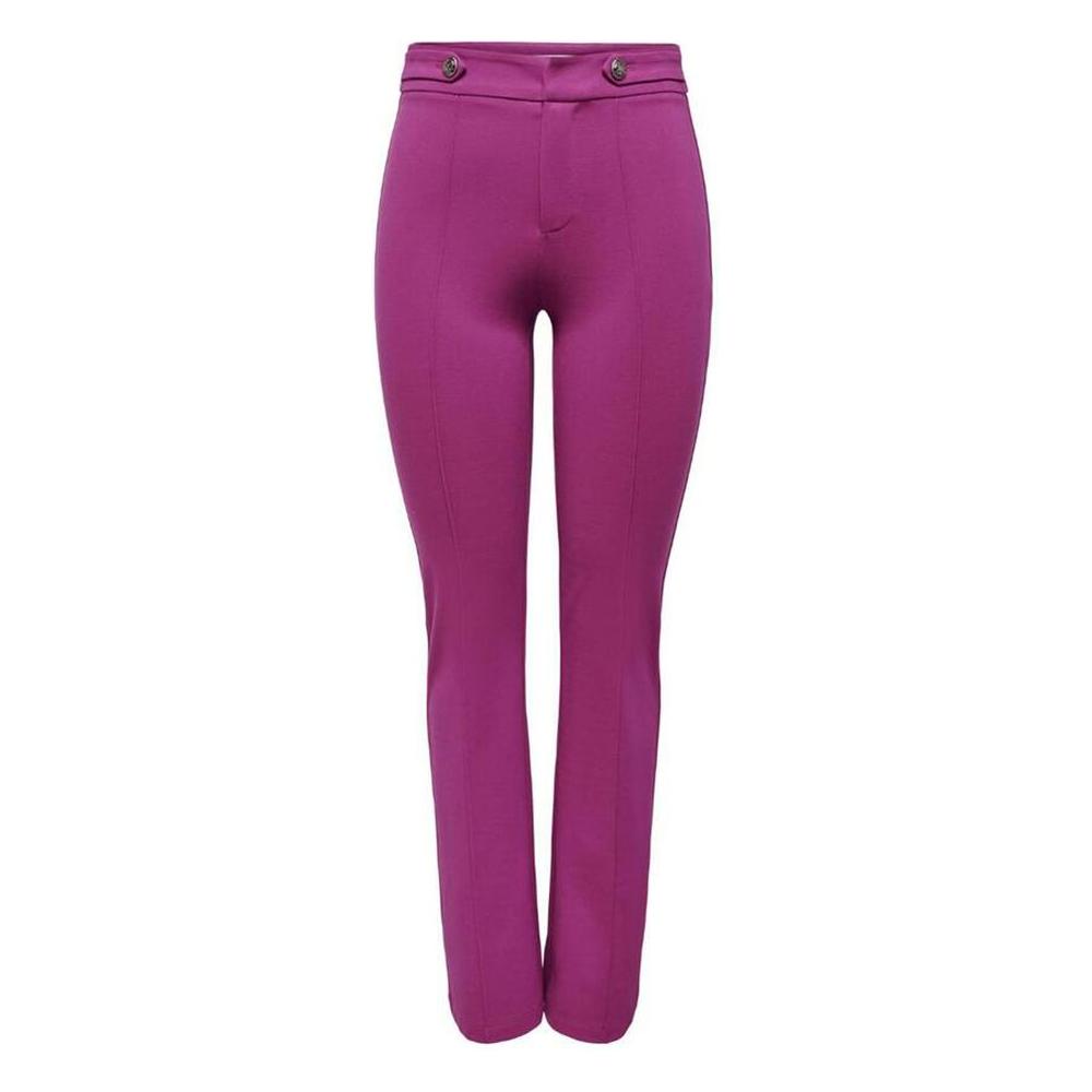 Only Pink Viscose Jeans & Pant Only Maroon