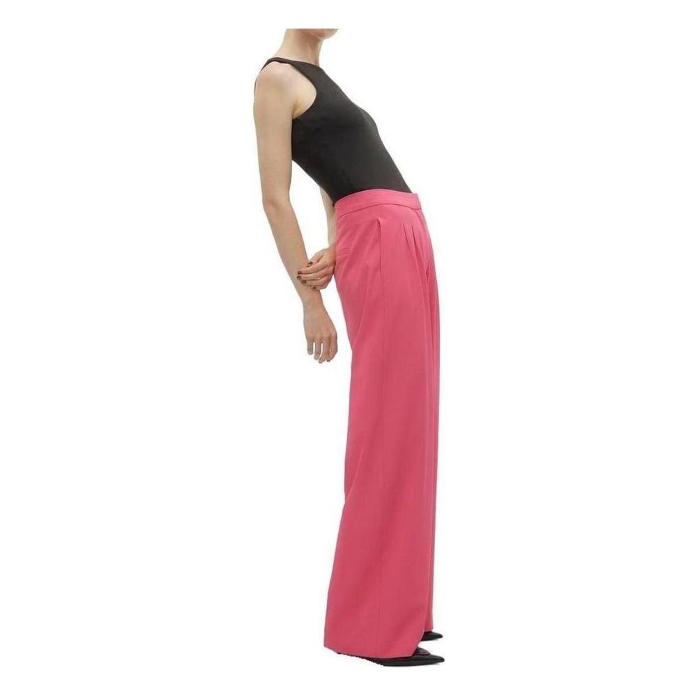 Vero Moda Pink Polyester Jeans & Pant Vero Moda Pale Violet Red