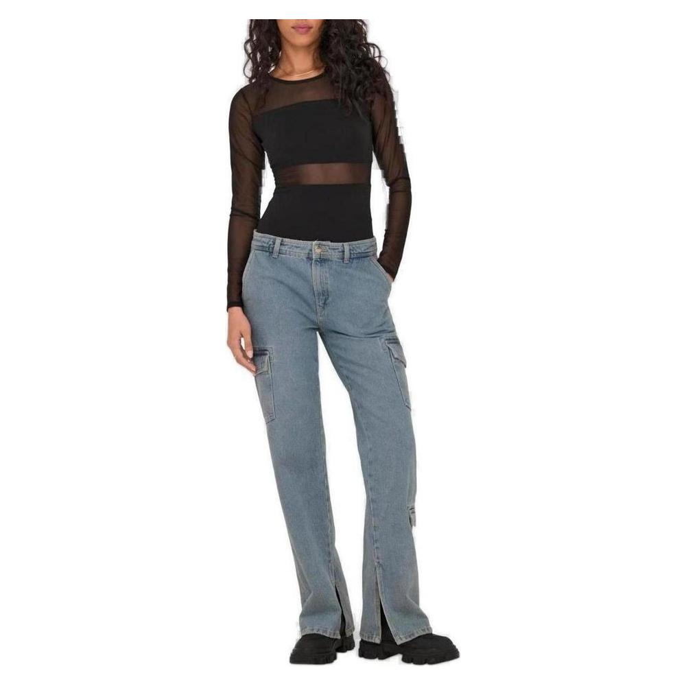 Only Black Cotton Tops & T-Shirt Only Dim Gray