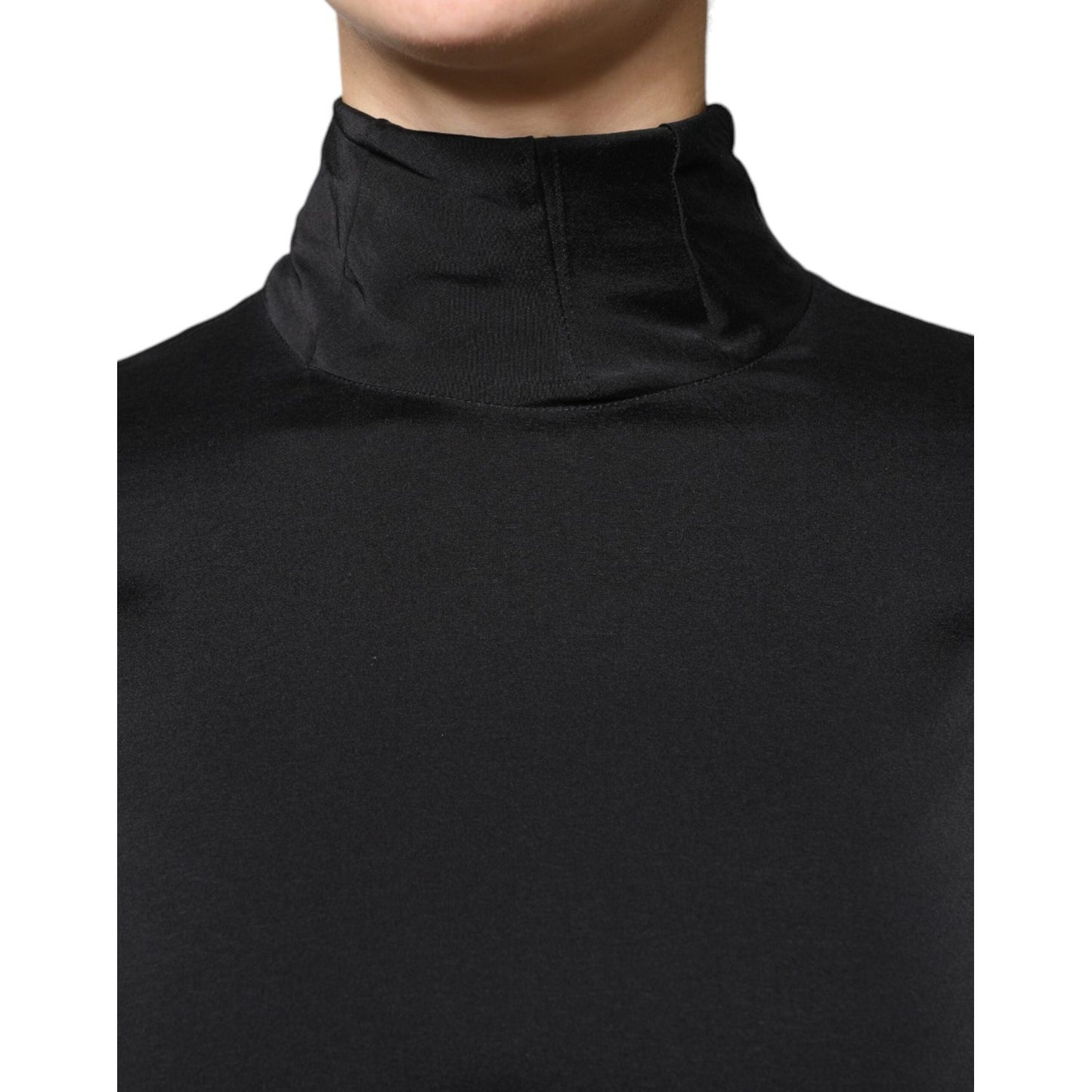 Brunello Cucinelli Black Silk Blend Long Sleeves Blouse Top Brunello Cucinelli Black