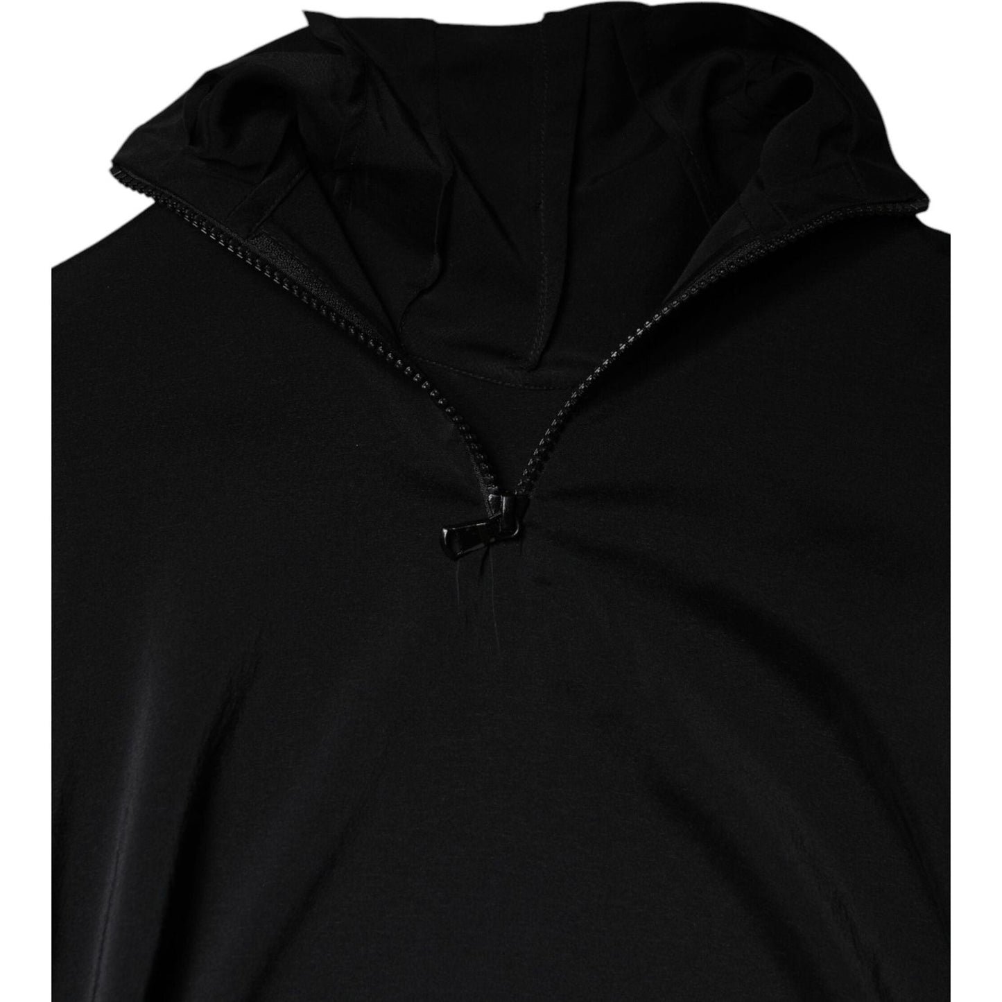 Brunello Cucinelli Black Silk Blend Long Sleeves Blouse Top Brunello Cucinelli Black