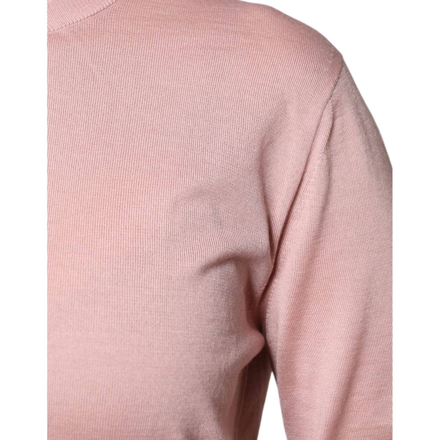 Dolce & Gabbana Pink Wool Knit Button Down Cardigan Sweater Dolce & Gabbana Gray