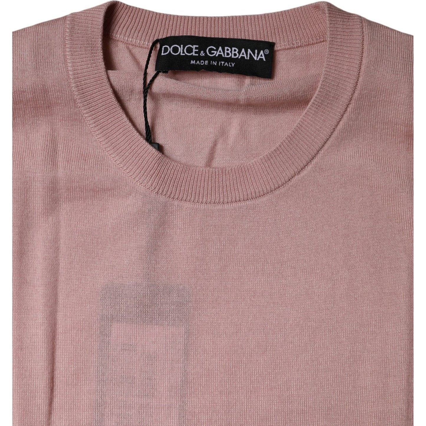 Dolce & Gabbana Pink Cashmere Knitted Sleeveless Tank Top Dolce & Gabbana Rosy Brown