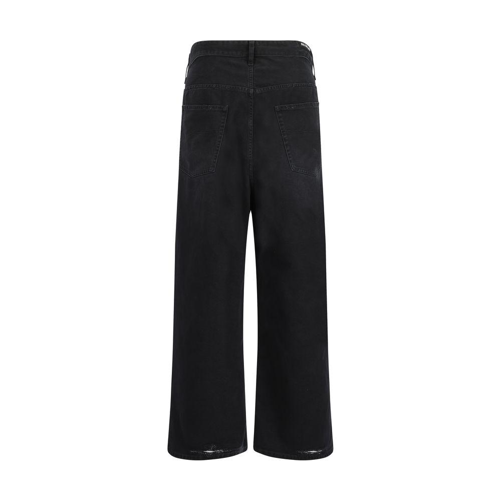 Balenciaga Denim Pants Balenciaga Black