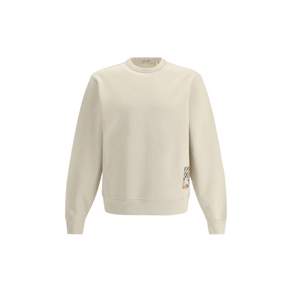 Burberry Sweatshirt with logo patch Burberry Light Gray