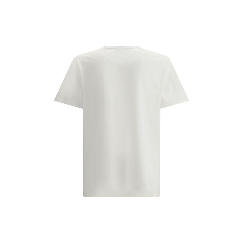 Balmain Letter Flock T-Shirt Balmain Light Gray