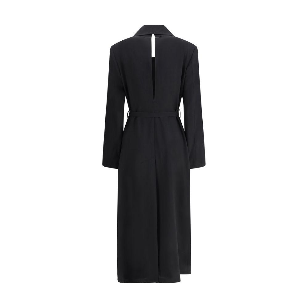 MM6 Wool Trenchcoat MM6 Black