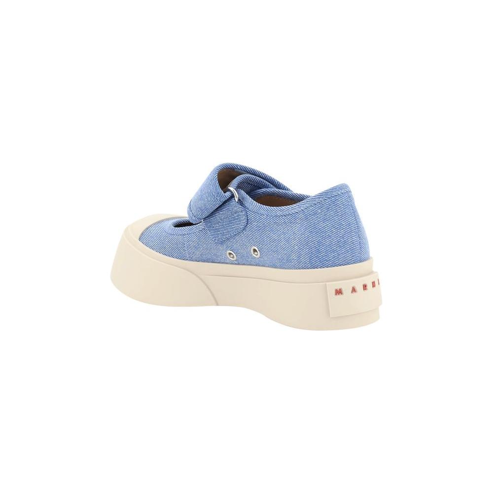 Marni Denim Mary Jane Sneakers Marni Light Gray