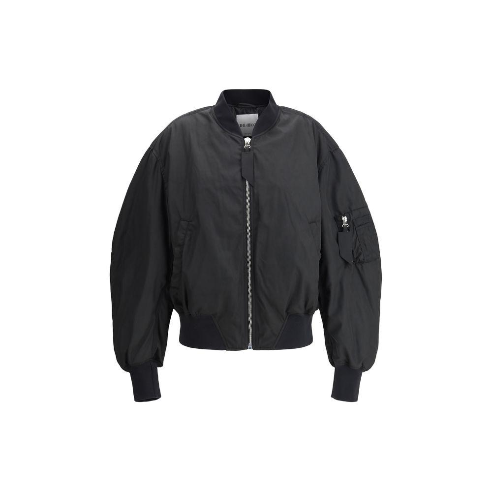 The Attico Nylon Bomber Jacket The Attico Dark Slate Gray