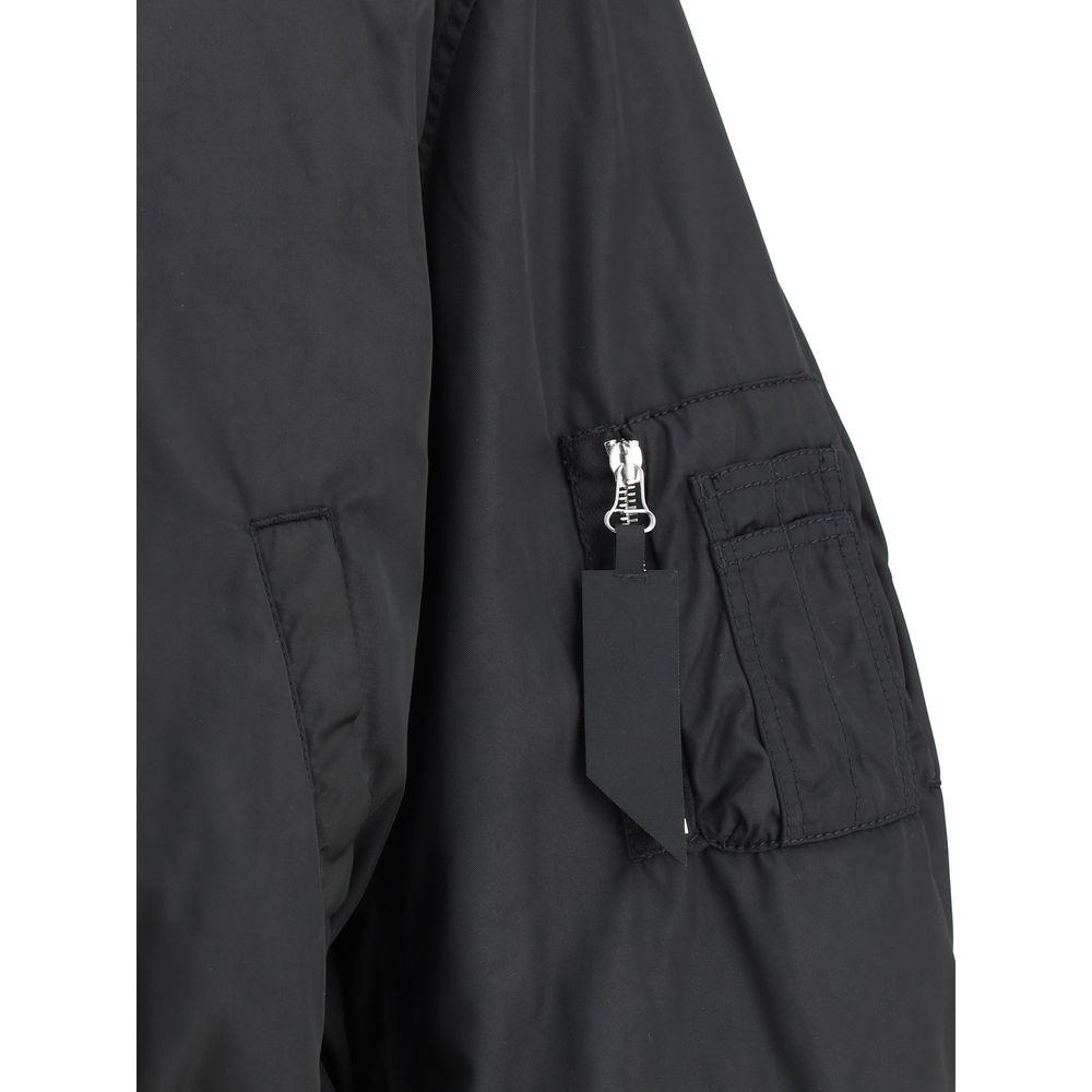 The Attico Nylon Bomber Jacket The Attico Dark Slate Gray