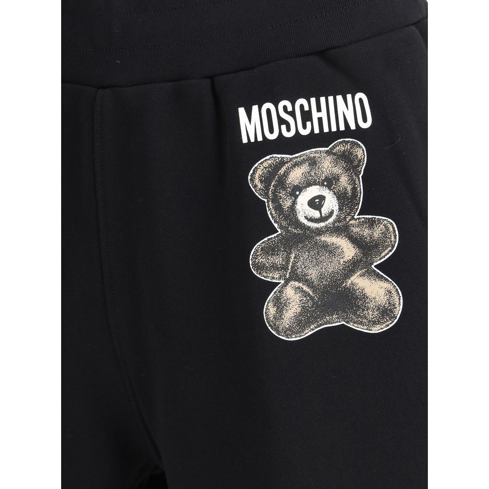 Moschino Logo Sweatpants Shorts Moschino Black