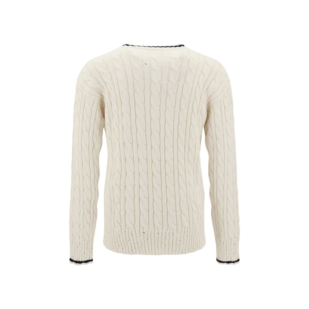 Marni V Neck Sweater Marni Light Gray