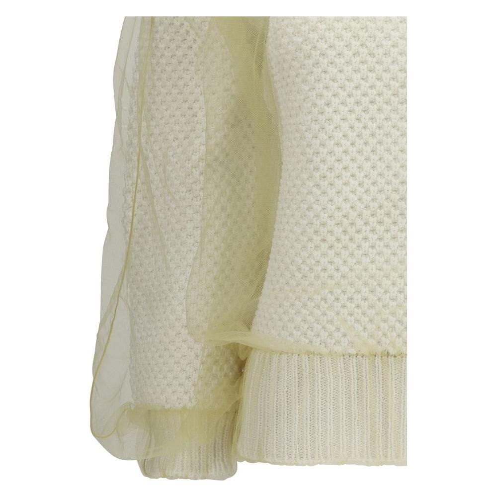 Fabiana Filippi Sweater with tulle Fabiana Filippi Gray