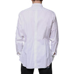 Dolce & Gabbana White Bib Cotton Poplin GOLD Formal Shirt TSH87332-37
