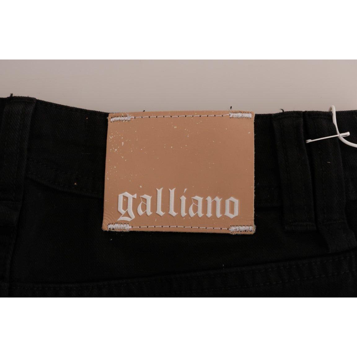 John Galliano Chic Black Regular Fit Denim Jeans Jeans & Pants John Galliano Rosy Brown