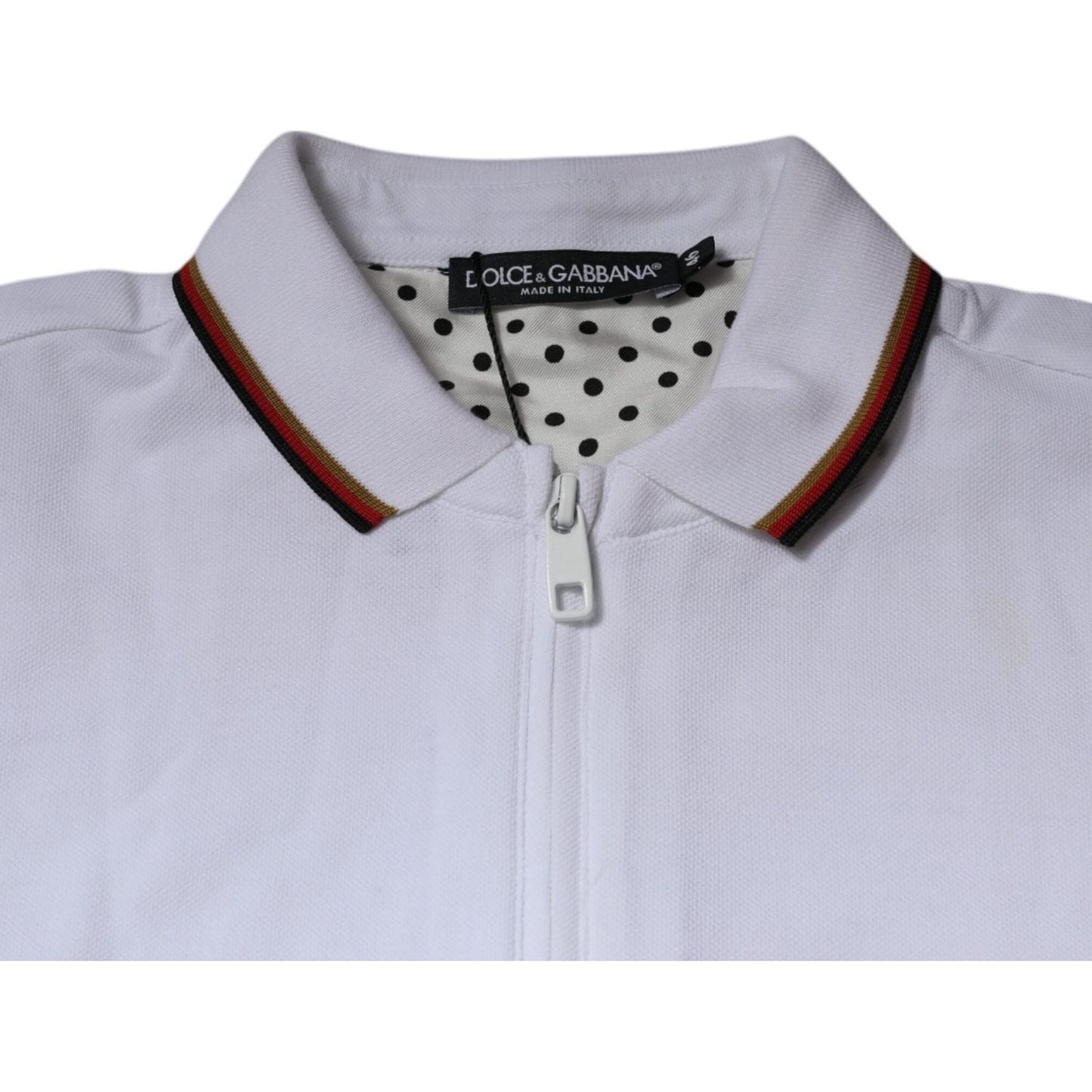 Dolce & Gabbana White Crown Men Full Zip Sweatshirt Sweater TSH87419-44