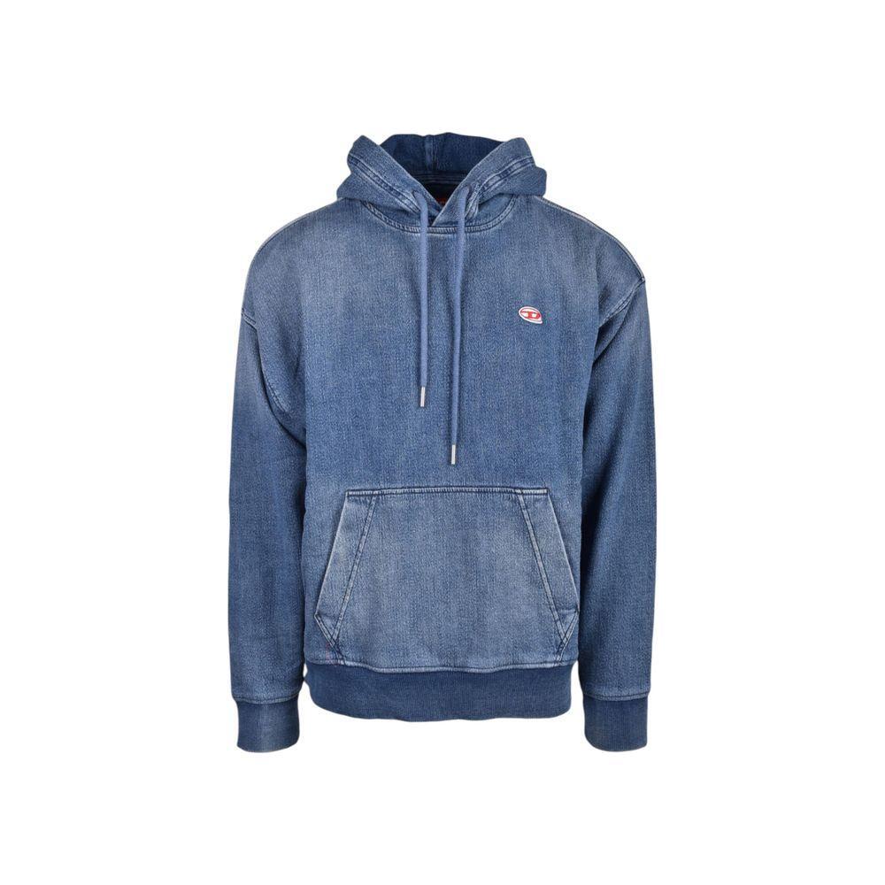 Diesel Blue Cotton Hoody