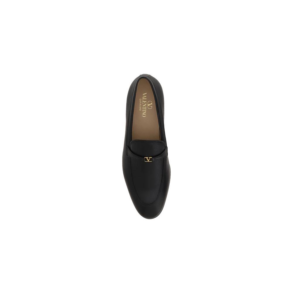 Valentino Garavani Leather Loafers Valentino Garavani Dark Slate Gray