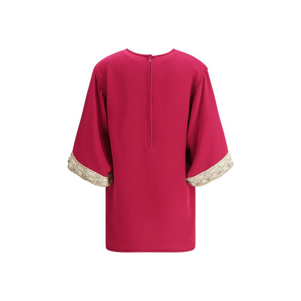 Valentino's Jewel Top Valentino Maroon