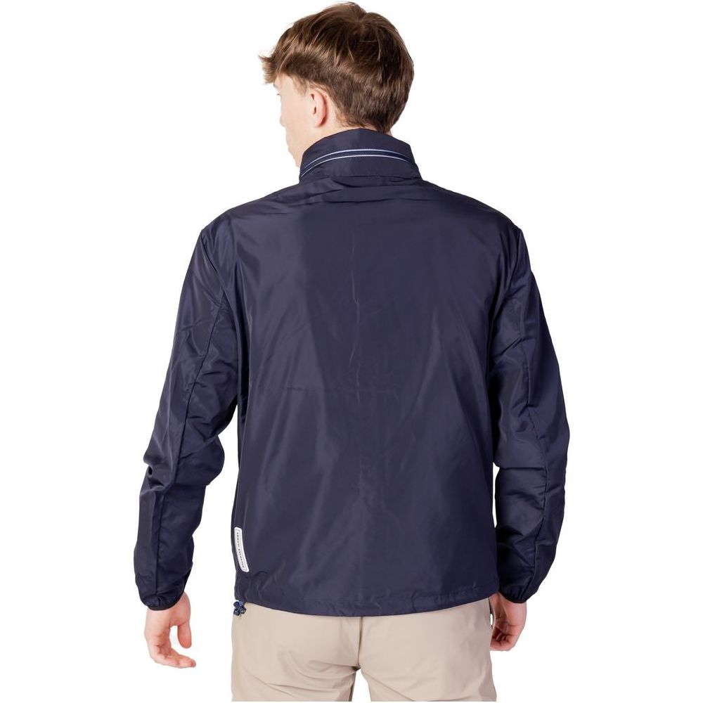 Armani Exchange Blue Polyester Jacket Armani Exchange Dark Slate Gray