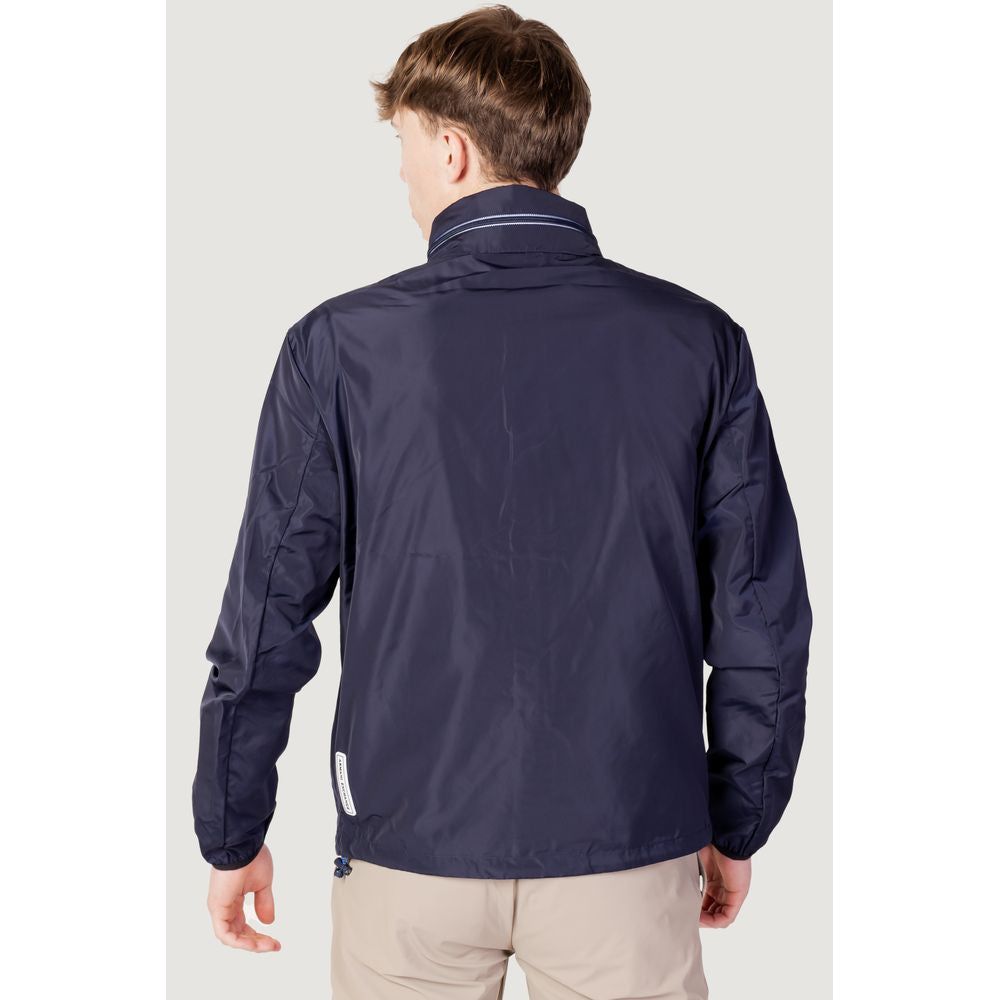 Armani Exchange Blue Polyester Jacket Armani Exchange Dark Slate Gray