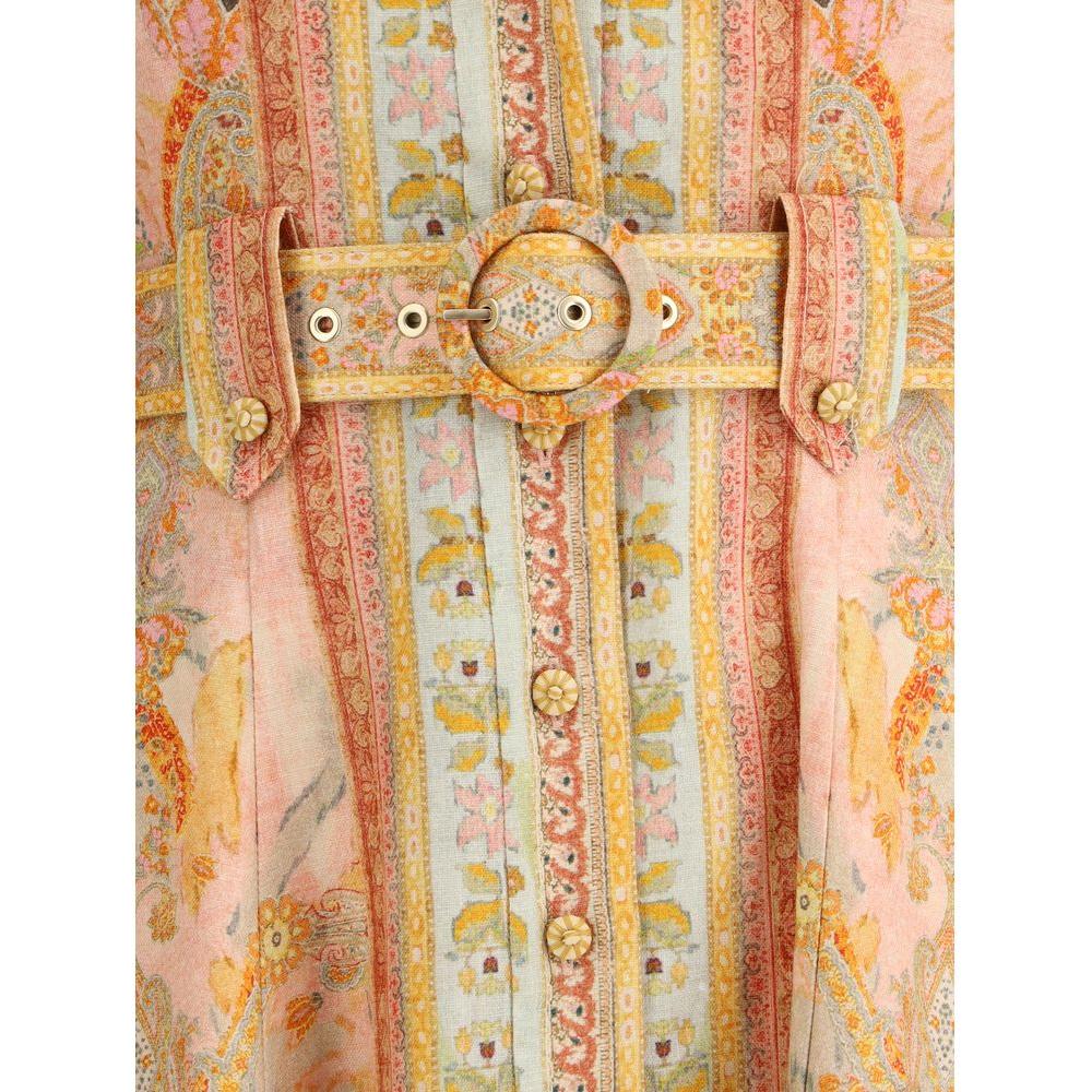 Zimmermann Acacia Midi Dress Zimmermann Tan