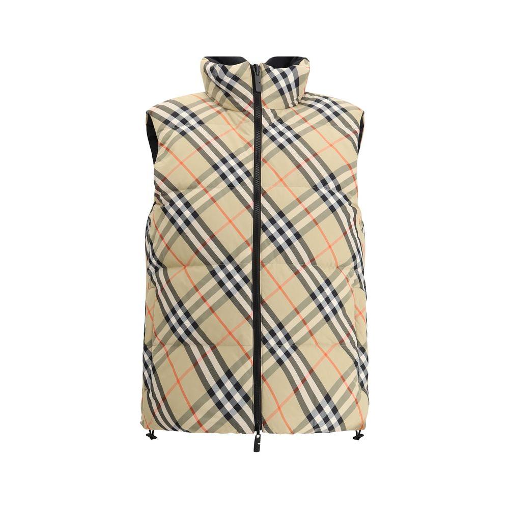 Burberry Reversible Down Vest Burberry Tan