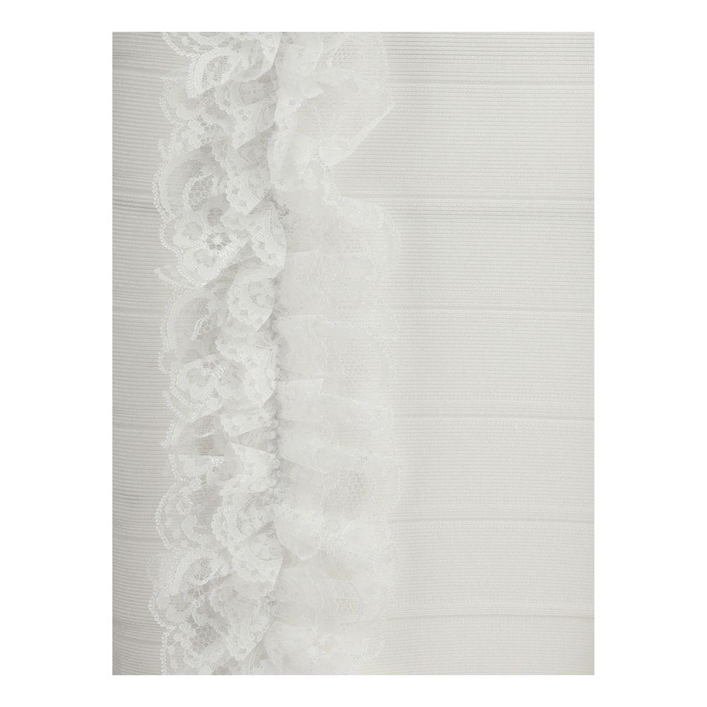 Self-Portrait Self-Portrait Knit Ruffle mini Dress SE-SS25CK009SWWHITE-6