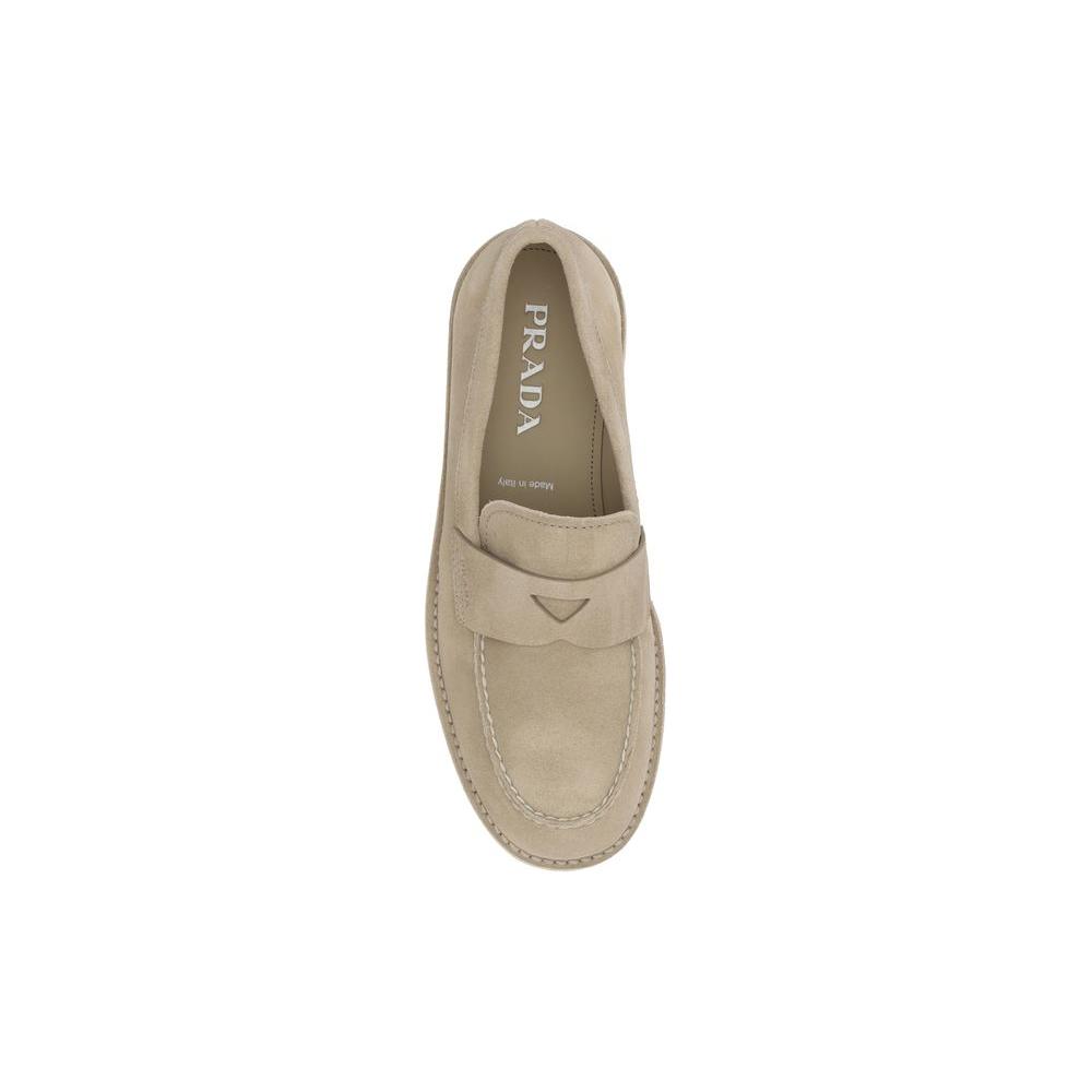 Prada Suede Loafers Prada Rosy Brown