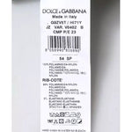 Dolce & Gabbana Green Logo Nylon Crew Neck Pullover Sweater