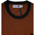 Dolce & Gabbana Brown DG Logo Polyester Crew Neck T-shirt