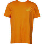 Dolce & Gabbana Orange Logo Cotton Crew Neck T-shirt