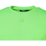 Dolce & Gabbana Green Logo Polyester Crew Neck T-shirt