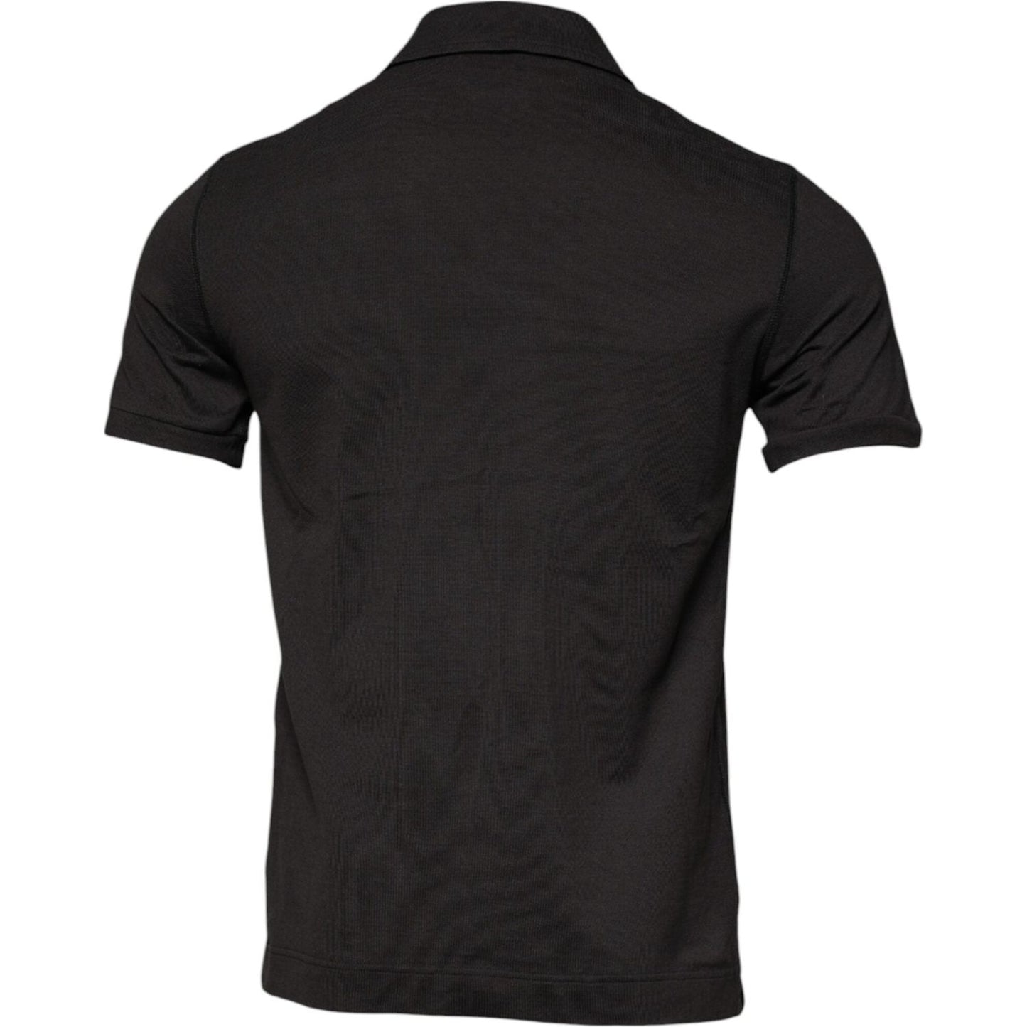 Dolce & Gabbana Dark Gray Collared Short Sleeves Polo T-shirt
