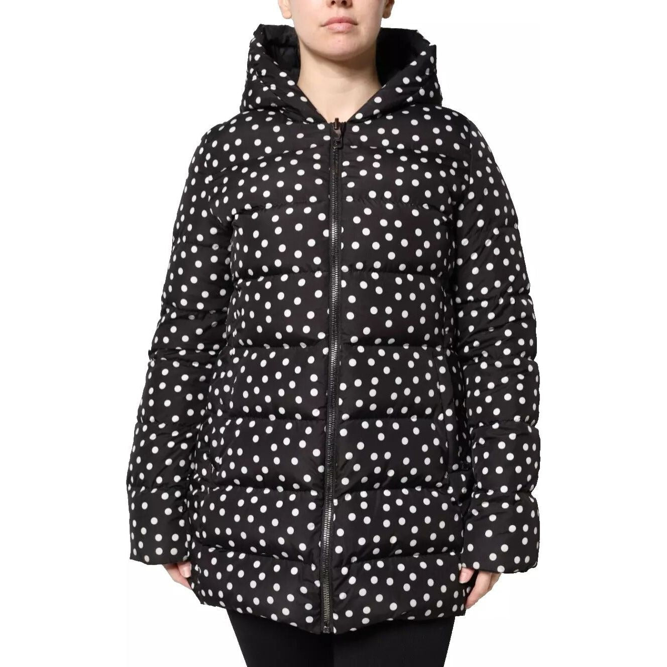 Dolce & Gabbana Elegant Full Zip Black Hooded Jacket Dolce & Gabbana Dark Slate Gray