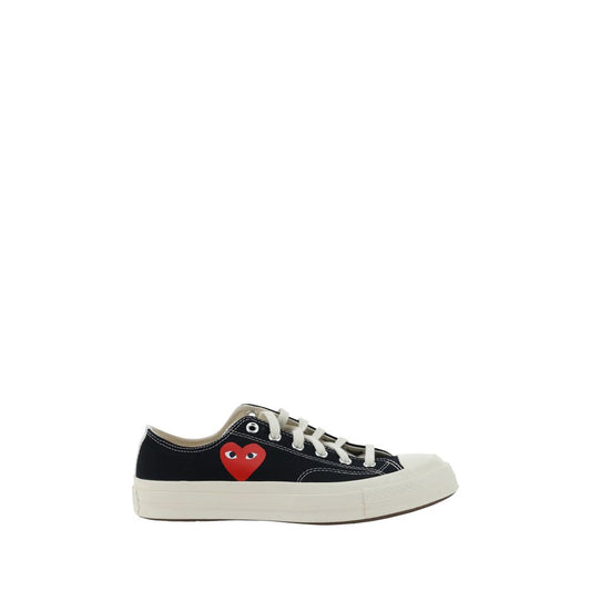 Comme Des Garçons Play x Converse Black Rubber Low Top Sneakers