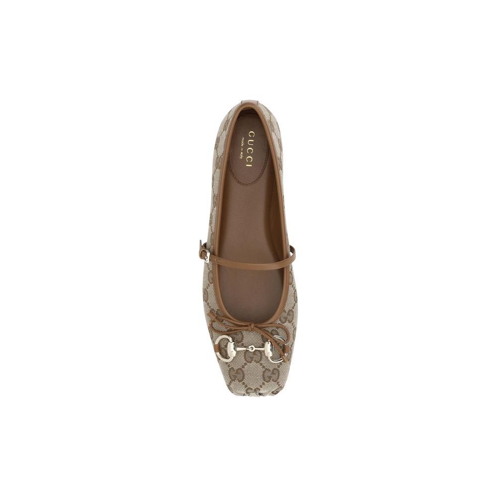 Gucci GG Ballerinas Gucci Dark Olive Green