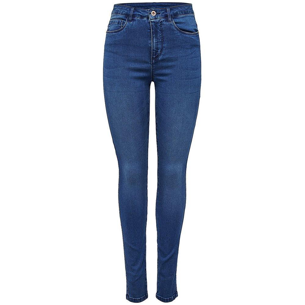 Only Light Blue Cotton Jeans & Pant