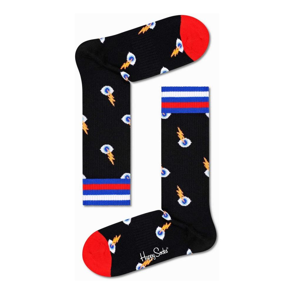 Happy Socks Black Cotton Tights & Sock