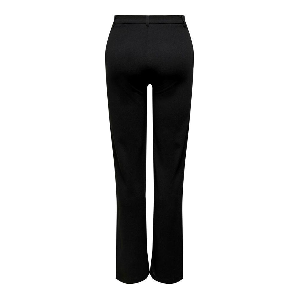 Jacqueline De Yong Black Elastane Jeans & Pant Jacqueline De Yong Black