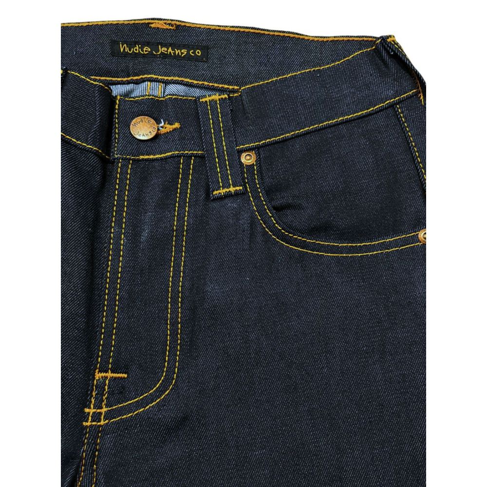 Nudie Jeans Blue Cotton Women Jeans Nudie Jeans Dark Slate Gray