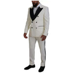 Dolce & Gabbana Dolce & Gabbana White Double Breasted 2 Piece SICILIA Suit KOS2003-52