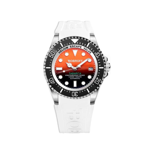Bobroff White Rubber Watch