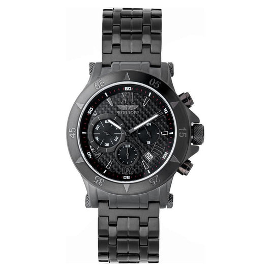 Bobroff Black Stainless Steel Watch