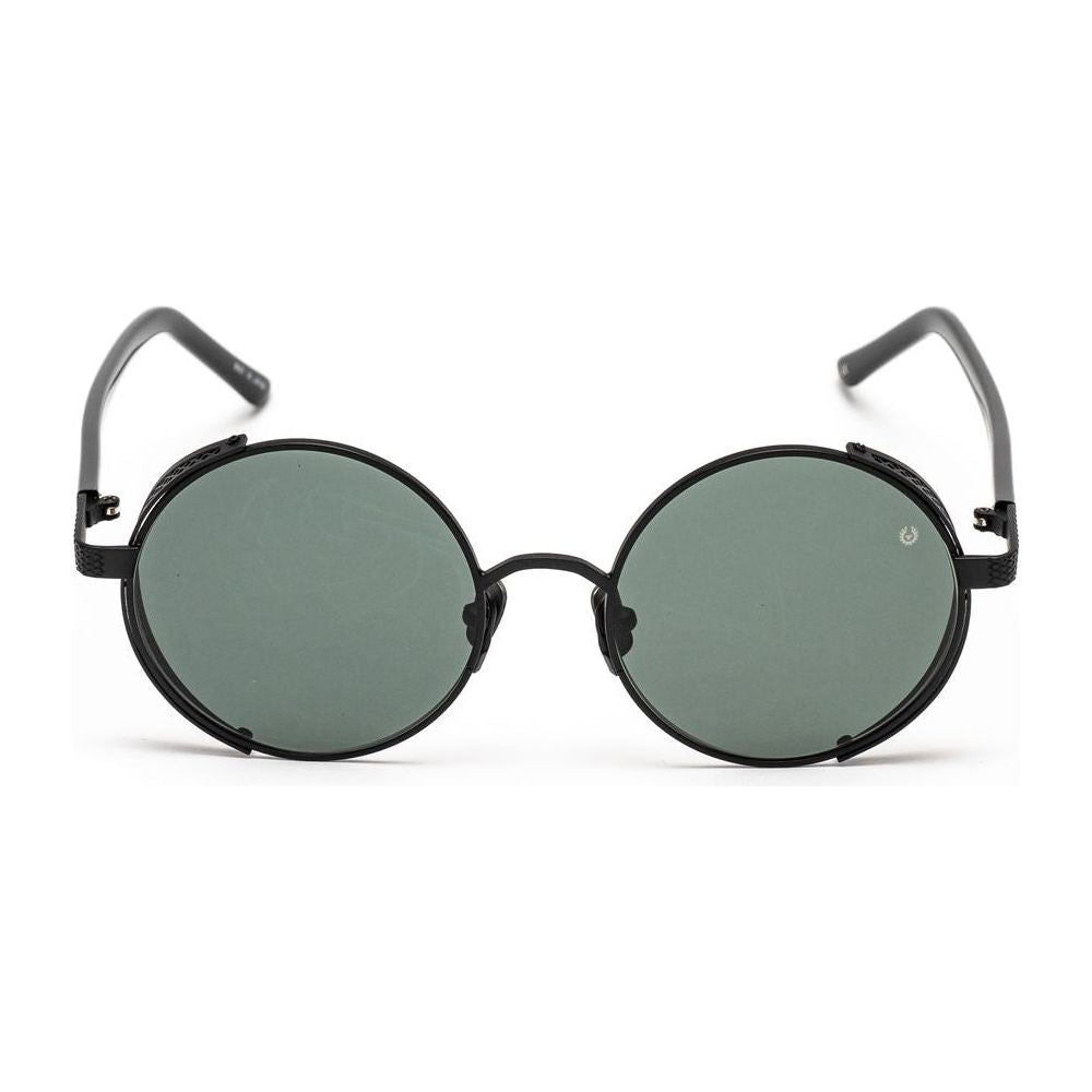 Belstaff Black Stainless Steel Sunglasses Belstaff Slate Gray