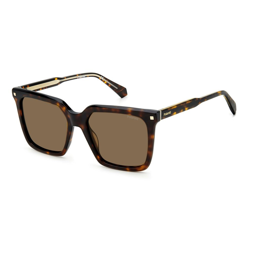 Polaroid Brown Acetate Sunglasses PLD4115SX086F with UV Protection, tortoiseshell frame, 54/17/145 mm, stylish eyewear for women