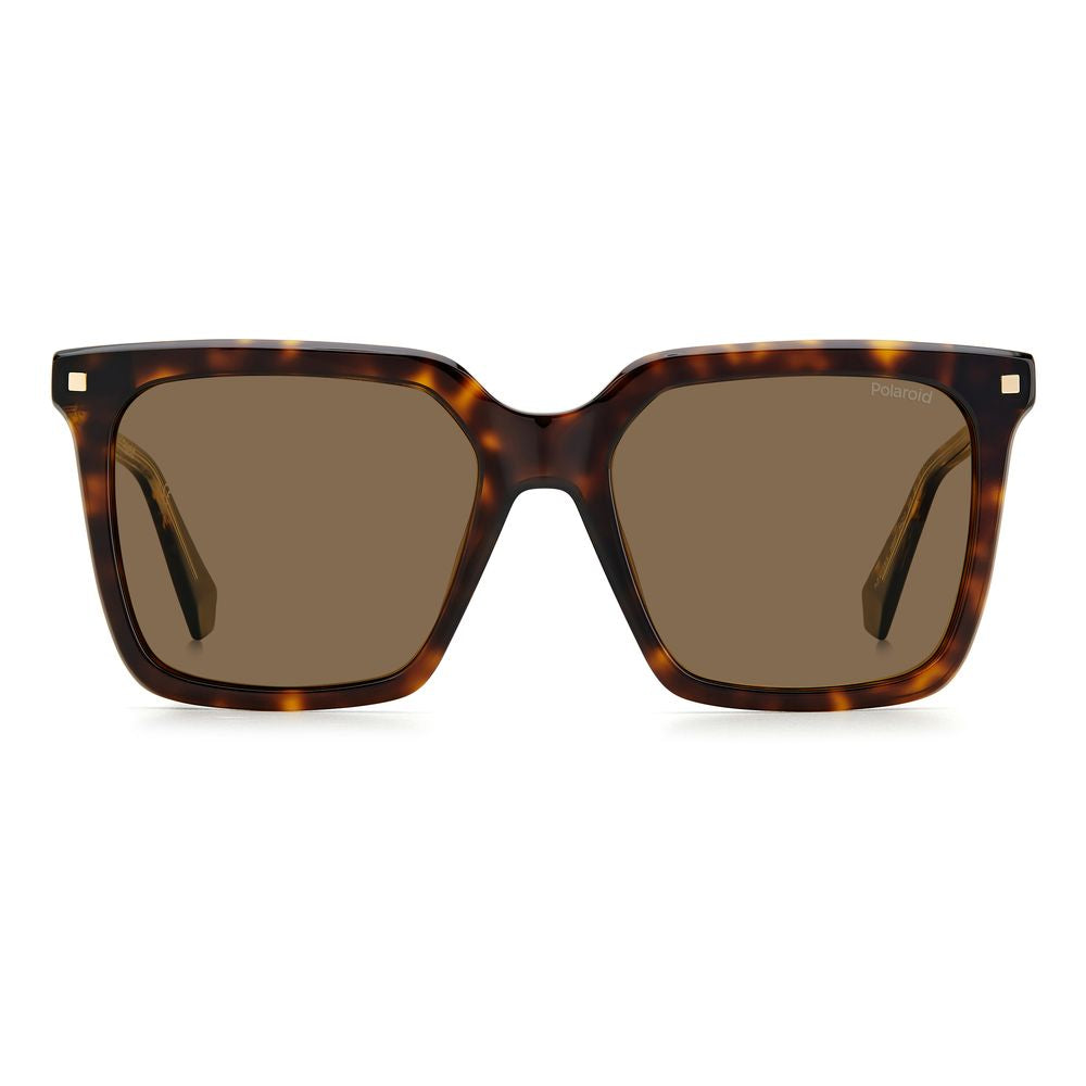 Polaroid Brown Acetate Women's Sunglasses PLD4115S, 54/17/145mm, 100% UV Polarized Protection, Stylish Eyewear