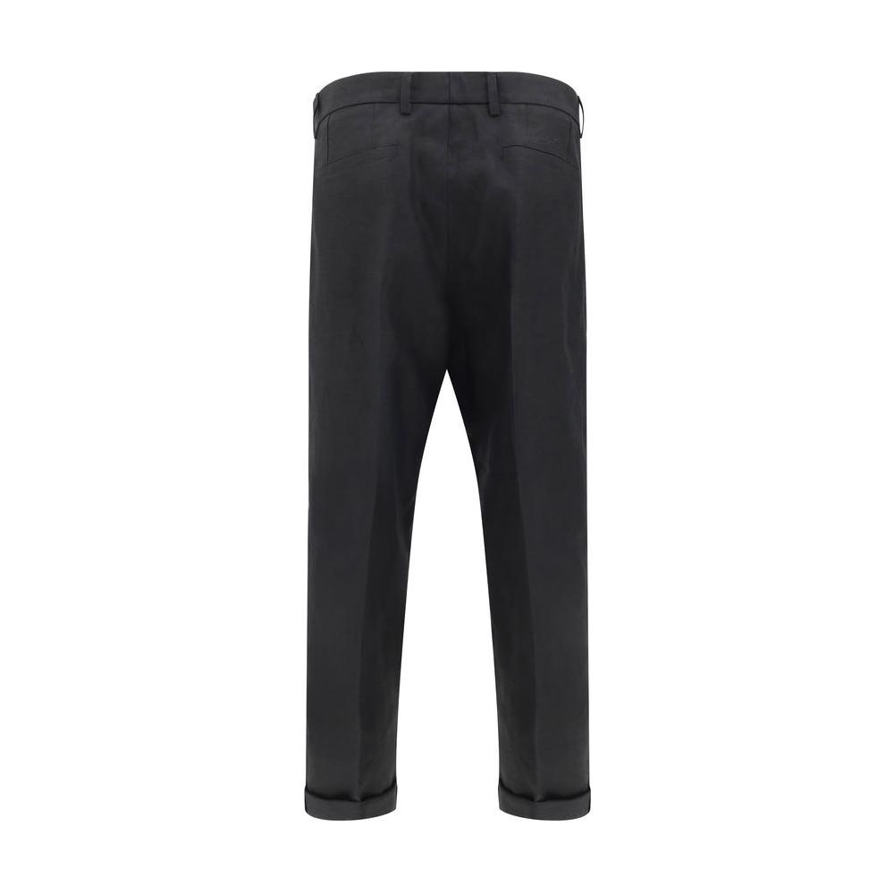 Dolce & Gabbana Linen Pants Dolce & Gabbana Dark Slate Gray