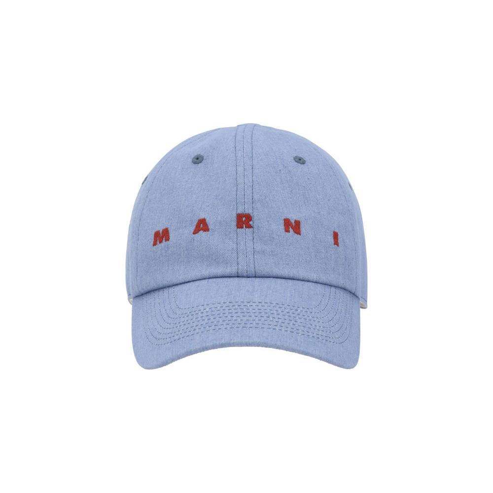 Marni Logoed Baseball Hat Marni Dark Gray